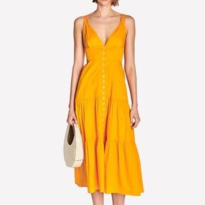 ALC JORDYN POPLIN TIERED BUTTON DOWN 0